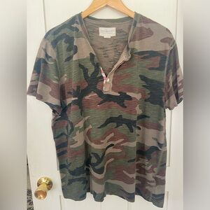 Ralph Lauren Denim & Supply Camo Camouflage T Short Sleeve Shirt XL **